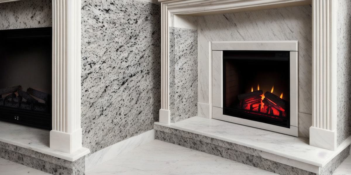 How can I properly maintain granite and marble fireplace surrounds