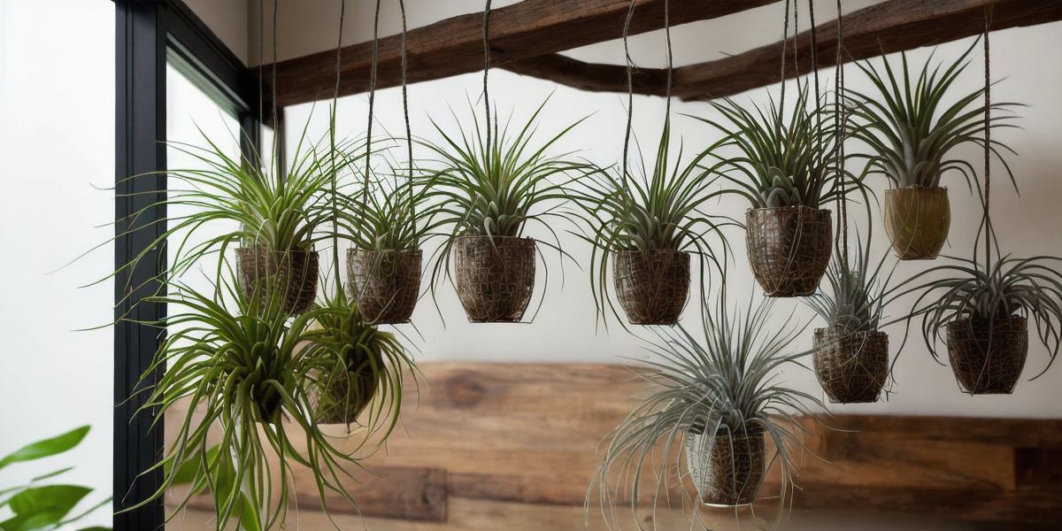 How do I properly mount air plants for optimal growth