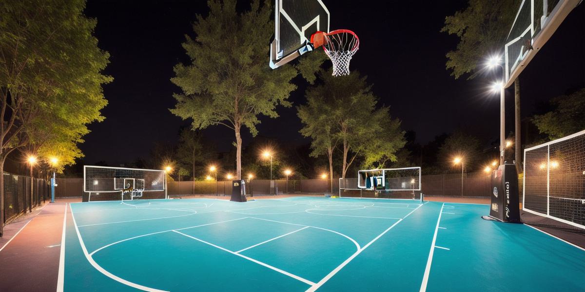 What are the best lighting design tips for street basketball courts