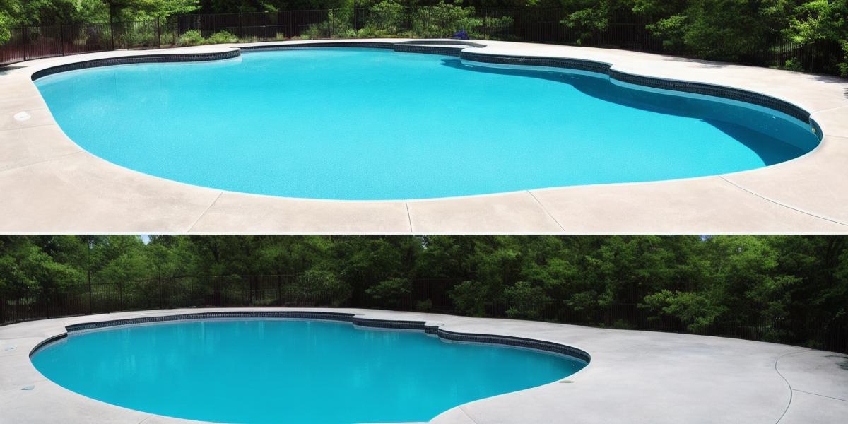 How can I deep clean my concrete swimming pool effectively