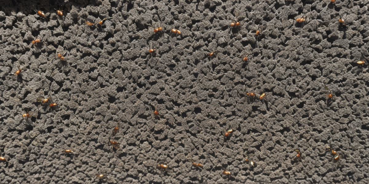 How can I prevent ants from invading my pavers and outdoor kitchen area