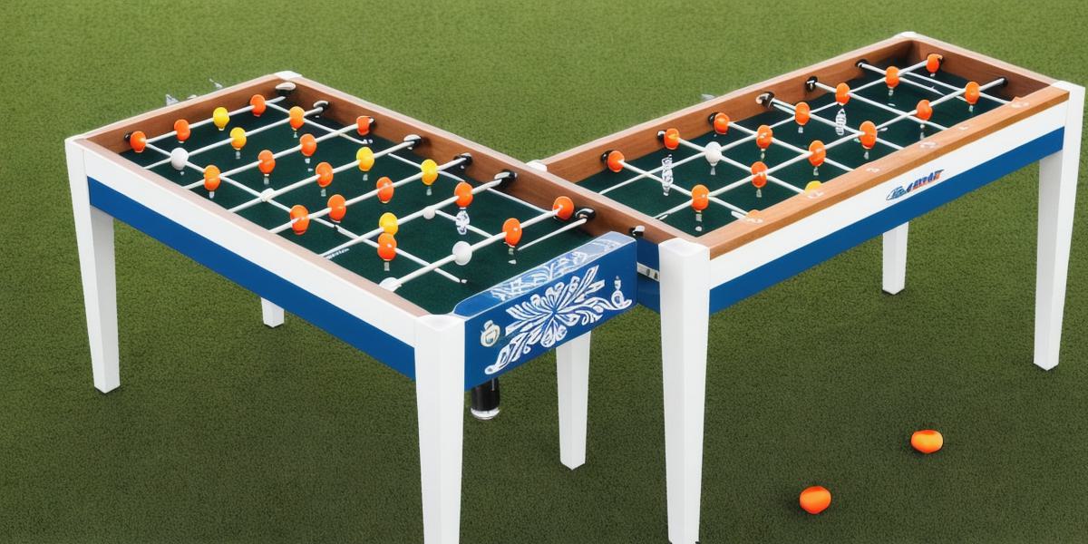 How can I properly move a foosball table without damaging it