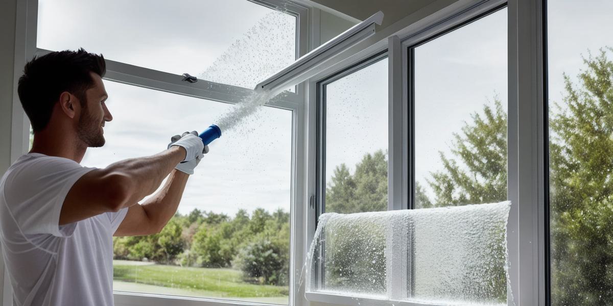 How can I effectively clean impact windows to maintain their durability and appearance