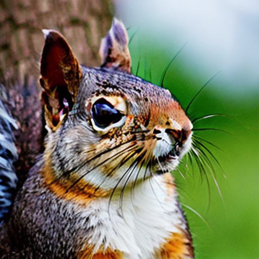 Q What should I do if a squirrel's tail is wet from the rain?