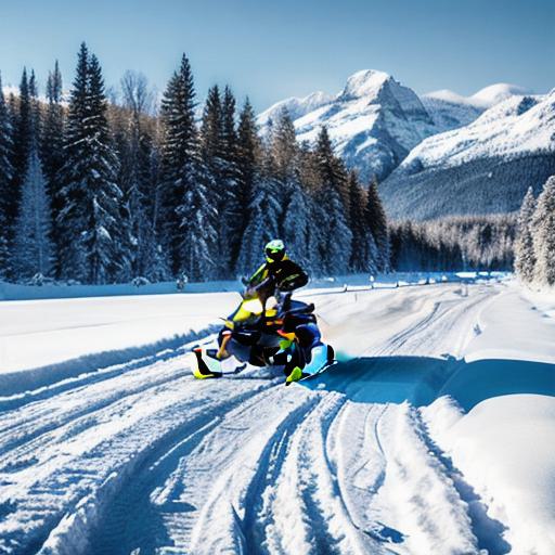 What is the ideal amount of snow for snowmobiling and how much snow do you need to safely ride a snowmobile