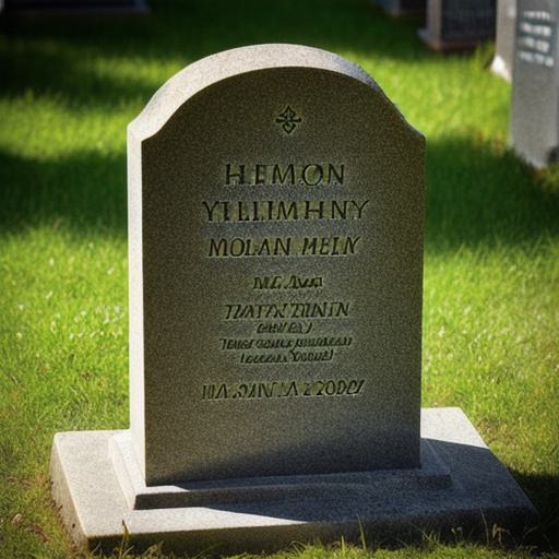 How long does the process of creating a headstone typically take