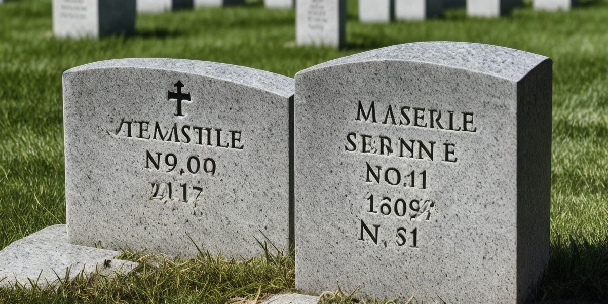 How long does the process of creating a memorial headstone typically take