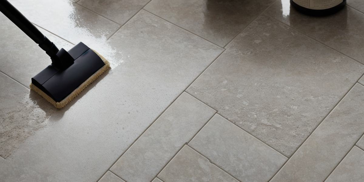 How can I effectively clean limestone floors