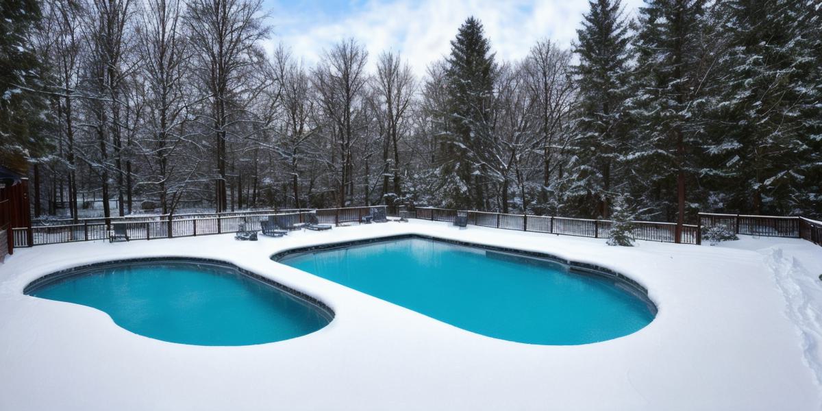 How can I protect my pool deck during winter weather