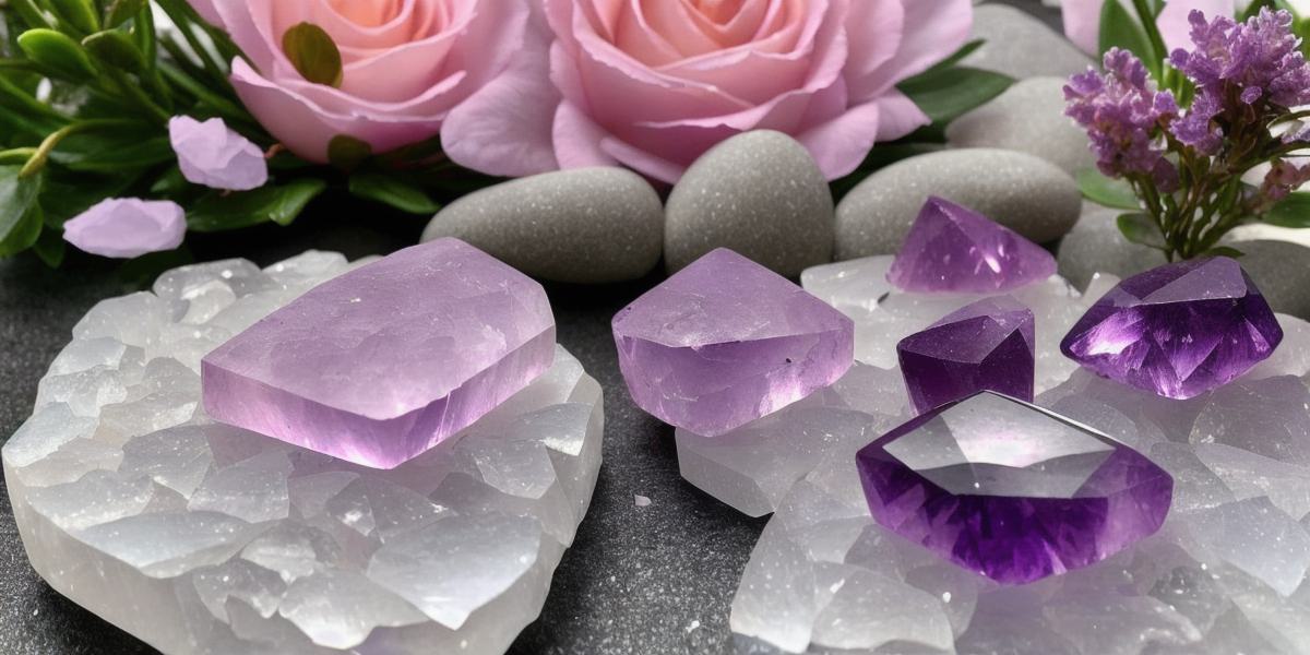 What are the benefits of combining amethyst and rose quartz in crystal healing